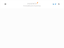 Tablet Screenshot of jagency.net